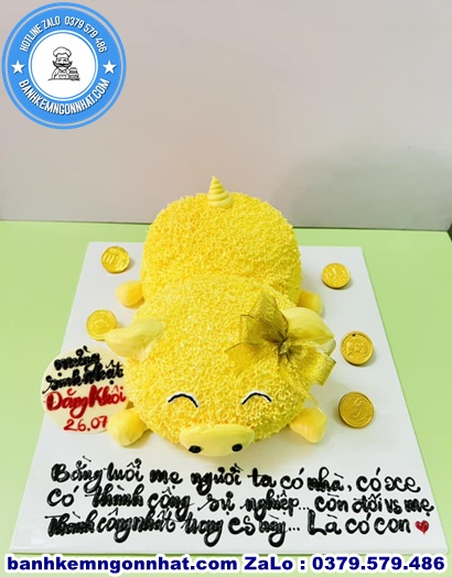 bánh kem con heo