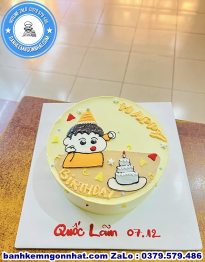 bánh sinh nhật vẽ hình ở huyện Tu Mơ Rông, Kon Tum