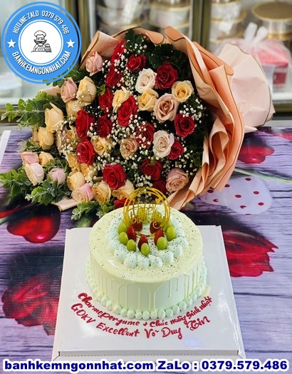 combo hoa và bánh ở huyện Phong Điền, Cần Thơ