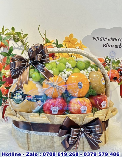 giỏ tr&aacute;i c&acirc;y Ở huy&ecirc;n phu giao binh duong 