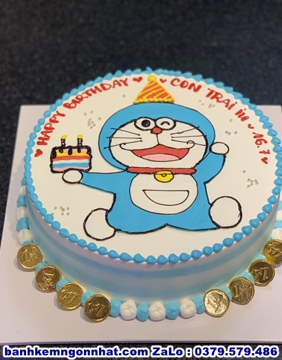 bánh kem doremon